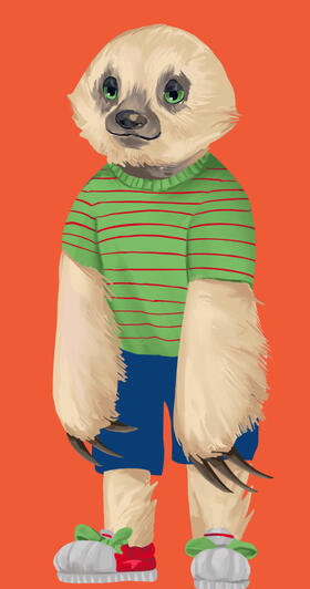 Diseño Niño Perezoso.